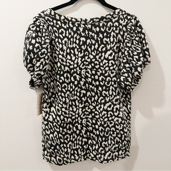 NWT Free People Pine Combo Square Neck Puff Sleeve Cottagecore Top Large - Picture 4 of 13